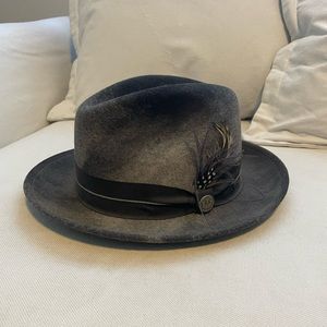 Goorin Bros “Dean The Butcher” marbled charcoal hat - size medium